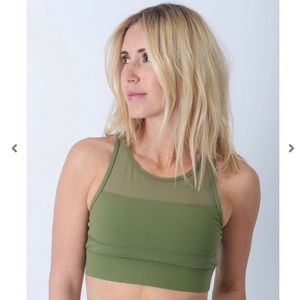 Zyia olive green all star bra